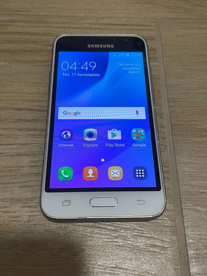 Samsung Galaxy J1 μεταχειρισμένο, άσπρο, με NFC και FM radio