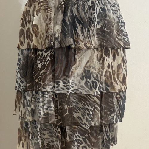 Paranoia Y2K midi leopard skirt like new, XS/S