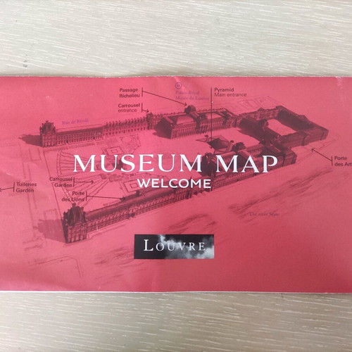 Louvre museum map new, official