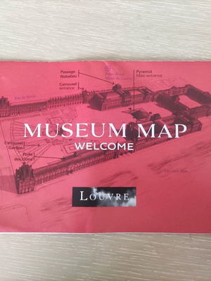Louvre museum map new, official