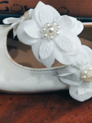 Baptism shoes like new, size 19, soft leather