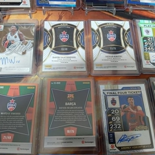 Euroleague Autograph Card Lot like new