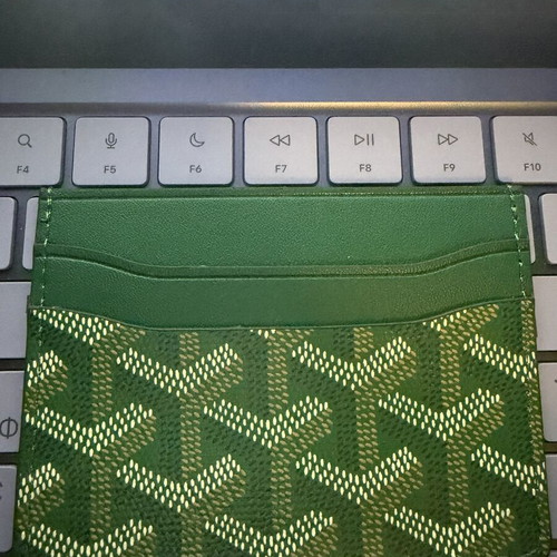 Goyard wallet new, green color