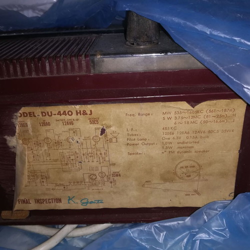 National Panasonic RE-710 radio used, vintage 1960