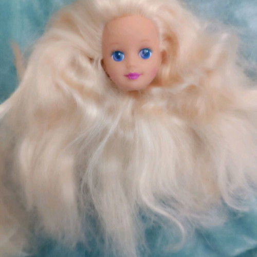 Skipper 90s used doll heads with soft hair