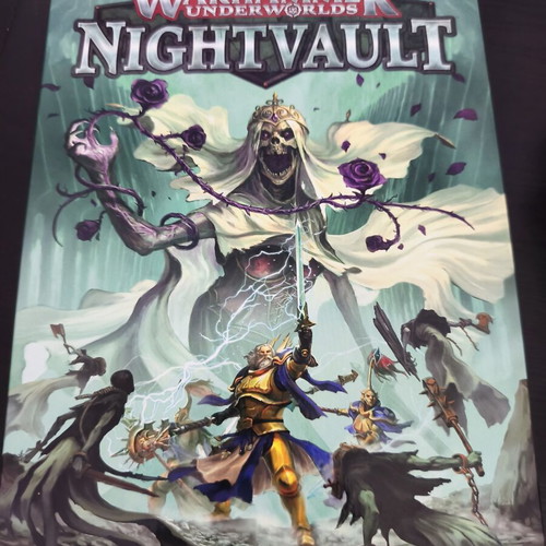 Warhammer Night Vault board game used with 2 extra armies