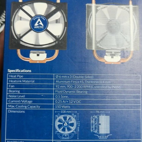 Arctic Freezer 7 Pro new for Intel and AMD sockets
