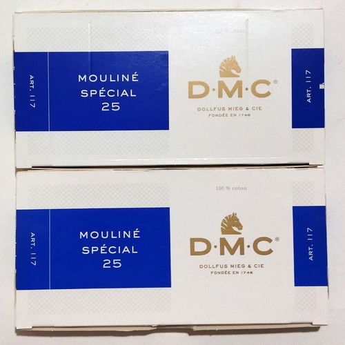 DMC Embroidery Floss Set 60 Pieces New with Fabrics