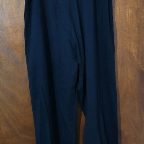 Cotton pants used with elastic, medium size, black color