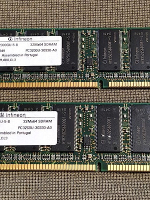 Infineon PC3200 2 x 256MB 400MHz μνήμες RAM μεταχειρισμένες