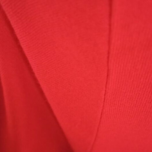 Red women's blouse Top Fashion like new with metallic detail size 2