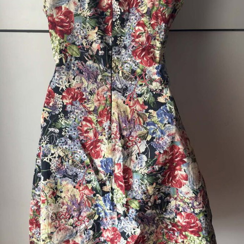 Cotton dress multicolor, size M, like new, Made in Italy