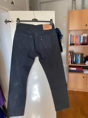 Levi's 501 Vintage Black Denim W34 L34 Made in USA 1997 like new