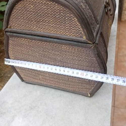 Wooden storage chest used