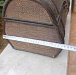 Wooden storage chest used