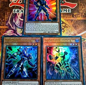 vision hero's increase, multiply guy, minimum ray, ultra rare 1st edition