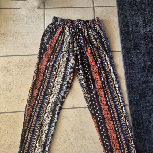Boho pants Bershka like new, colorful, size XS