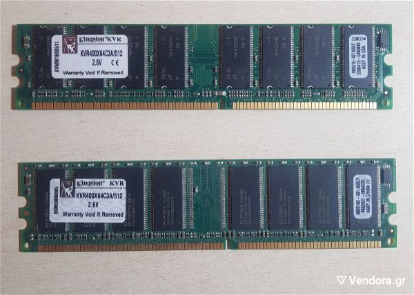  mnimes RAM DDR Kingston Kvr400x64c3a 512mb