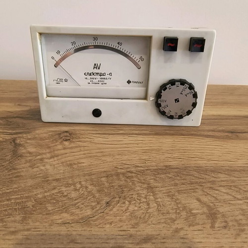 Vintage Analog AV Meter used, retro electrical tester