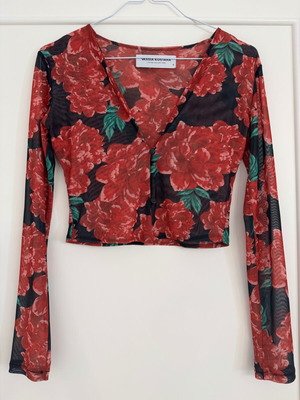 Crop top floral, Vassia Kostara