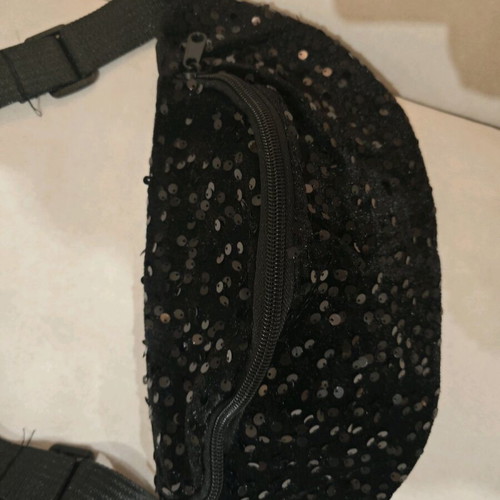 Waist bag new with black sequins 35cm x 12.5cm