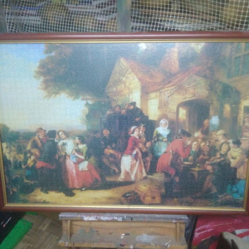 Educa 1500-piece puzzle with cherry frame new