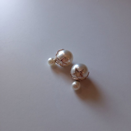 Earrings new, white