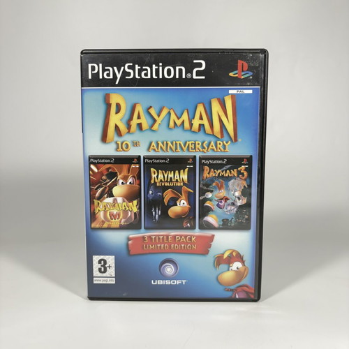 Rayman 10th Anniversary PlayStation 2 game used, complete with manual