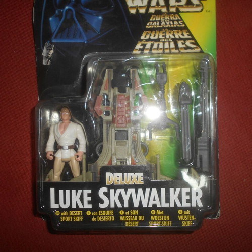 Star Wars Deluxe Luke Skywalker figure new sealed 1996 Kenner