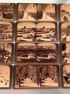 Underwood and Underwood stereoscopic cards used, pack of 35