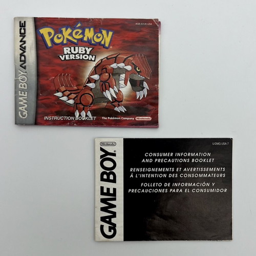 Pokemon Ruby Game Boy Advance game