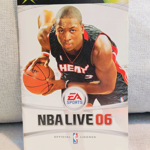 NBA Live 06 Xbox manual book like new