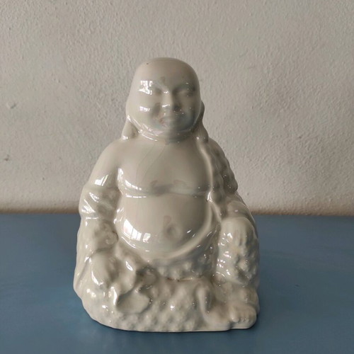 Vintage Buddha porcelain statue used