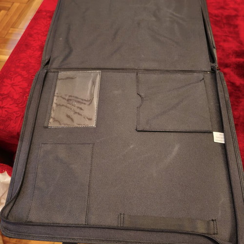 Philips professional slim conference folder bag, black