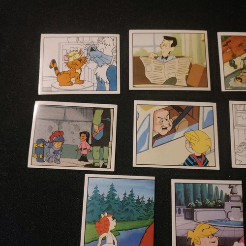 Panini Dennis the Menace collectible sticker cards like new, pack of 8