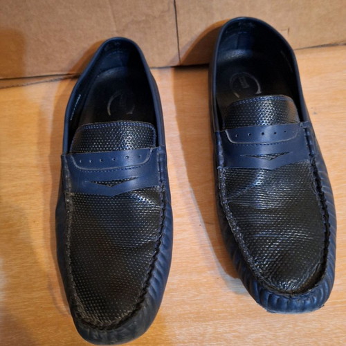 Men's moccasins used, leather, size 44