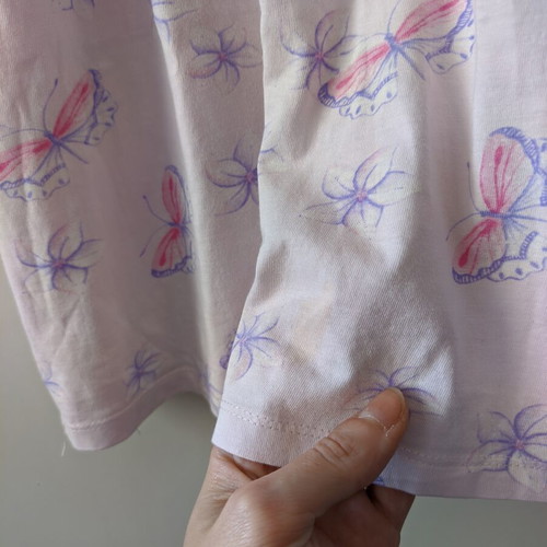 Fagottino summer t-shirt for 3 years old, fuchsia, used with pastel pink gift