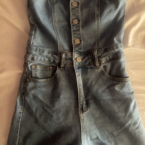 Denim salopette Bershka like new, blue, size XS
