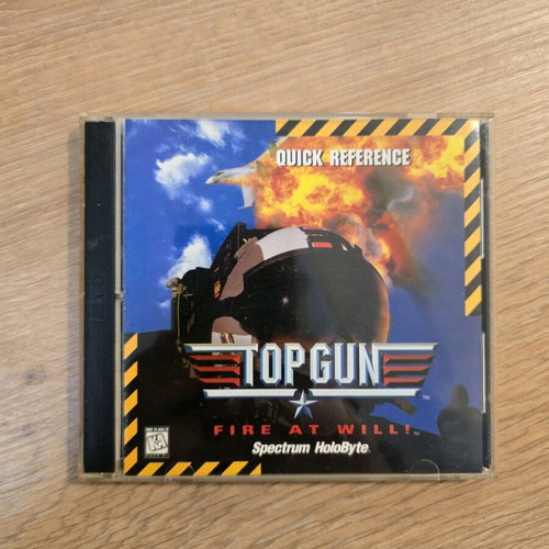 Top Gun Fire At Will PC Ms Dos game like new with 2 CDs