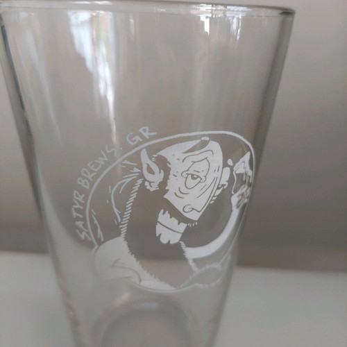 Satyr Brew collectible pint beer glass like new