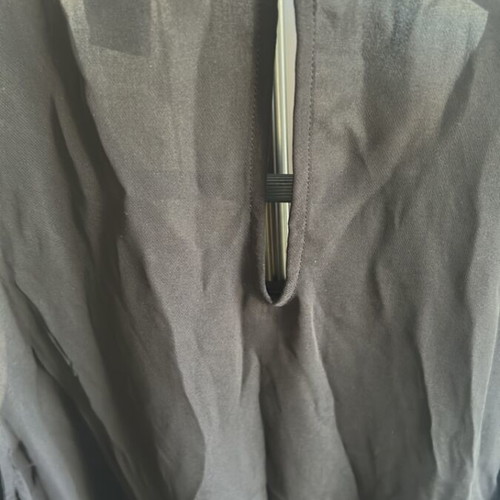Black sleeveless blouse with fringes H&M like new, size 42