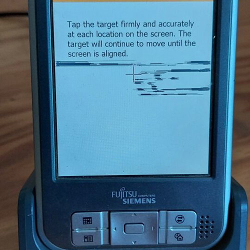 Fujitsu Siemens Pocket LOOX 720 PDA used with GPS tracker and accessories