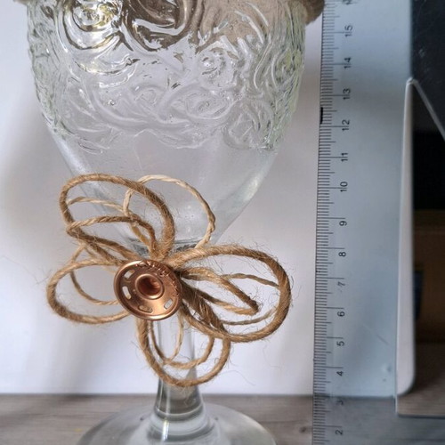 Decorative glasses with decoupage method like new