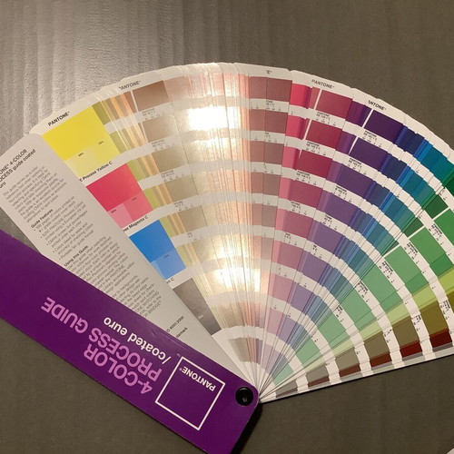 Pantone professional graphic designer bag like new with 7 Pantone guides