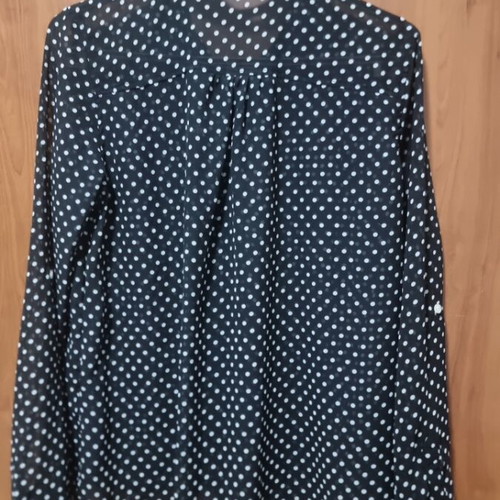 Women's shirt semi-transparent polka dot used size M