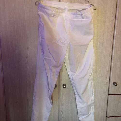 H&M women's pants used, white, size M