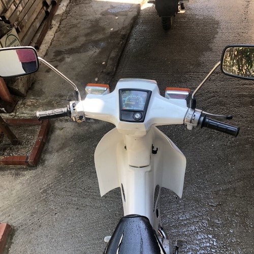 Honda GLX moped 125cc conversion, white