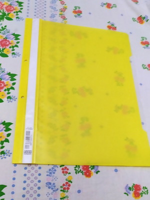Pack of 7 folders for transparencies