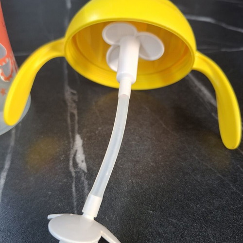 Nuk Motion Cup toddler cup 230ml used, yellow with straw