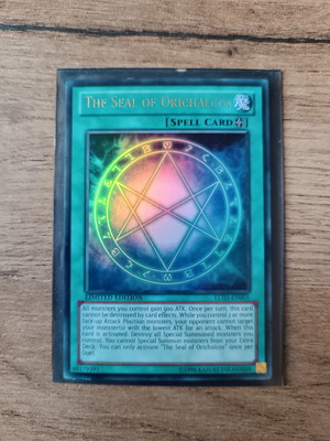 The Seal of Orichalcos YuGiOh Card mint, limited edition